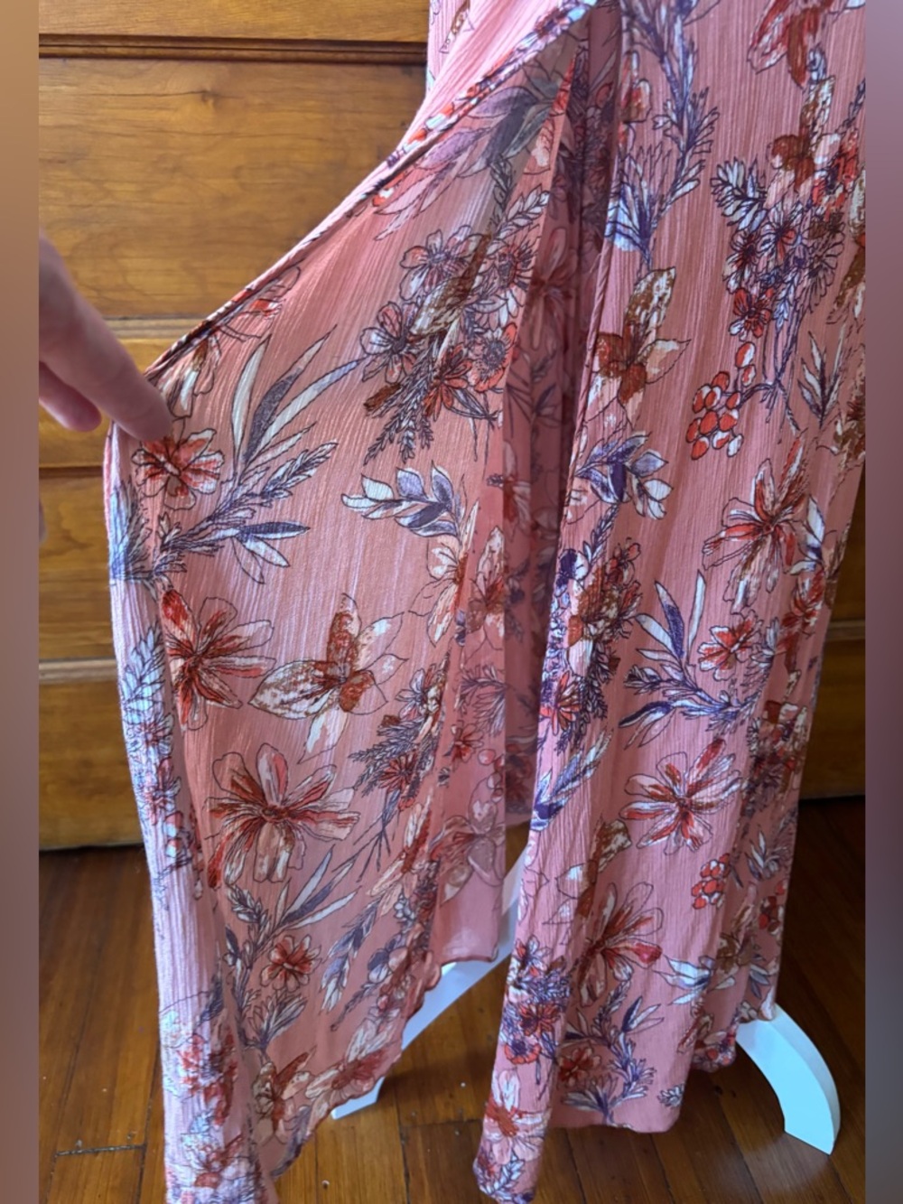 Free People "One Step Ahead" floral print halter neck maxi dress - Picture 4 of 11